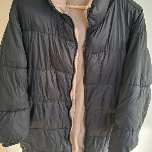 Reversible jacket like new, black-beige