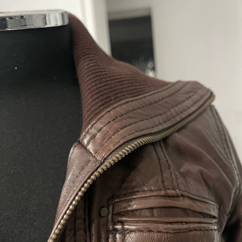 Leather jacket unused brown, size S
