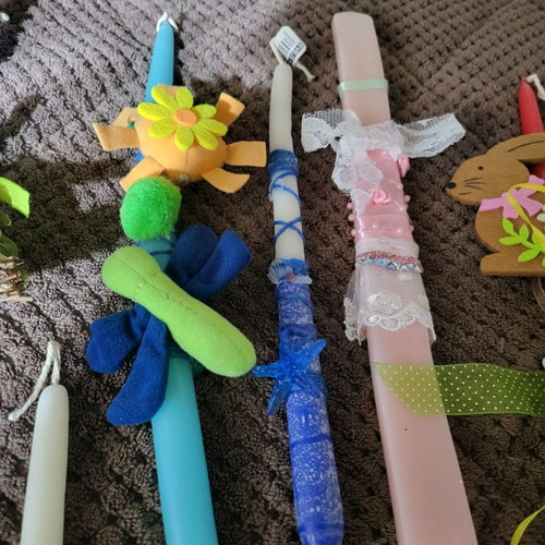 Vintage candles 80s-90s handmade, set of 9