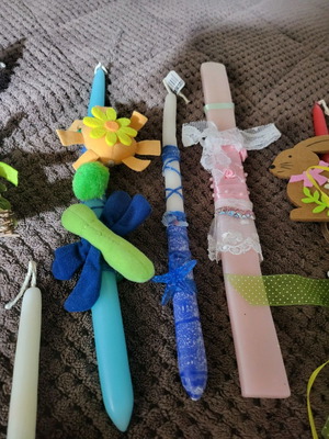 Vintage candles 80s-90s handmade, set of 9