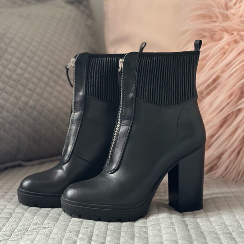 Migato ankle boots with 7 cm heel, like new, black, size 38
