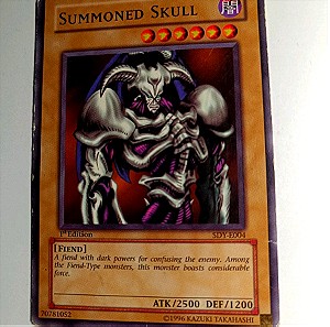 Yugioh Card Summoned Skull 1st Edition