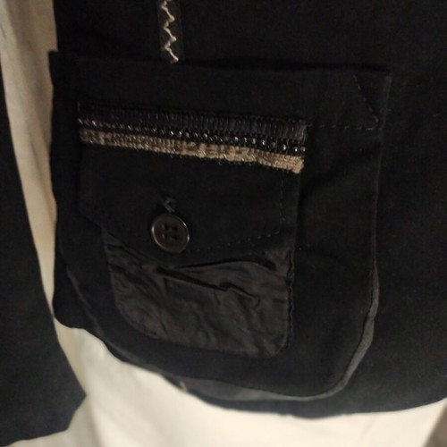 Christinaeffe black cotton jacket new, Italian size 44