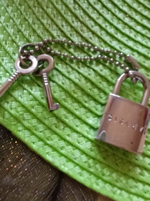Vintage Sisley Beauty Padlock like new with keys and chain