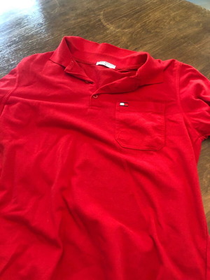 Tommy Hilfiger unisex medium shirt used, red