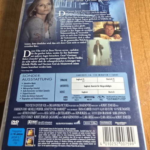 What Lies Beneath DVD like new, psychological thriller by Robert Zemeckis