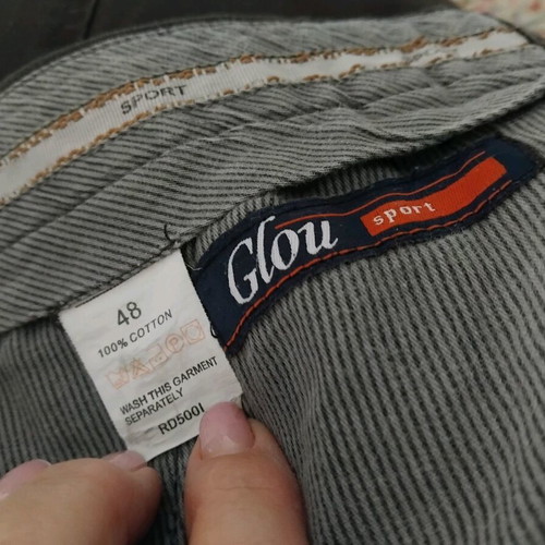 Glou men's five-pocket pants like new, brown, size XL