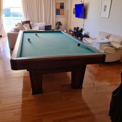 French Billiard Table heated, like new, 2.80 x 1.50 m