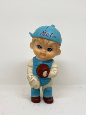 Vintage Iwai Squeak Toy Baby Boy Baseball 1971 used
