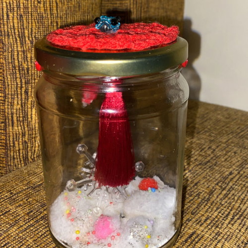 Christmas vase handmade