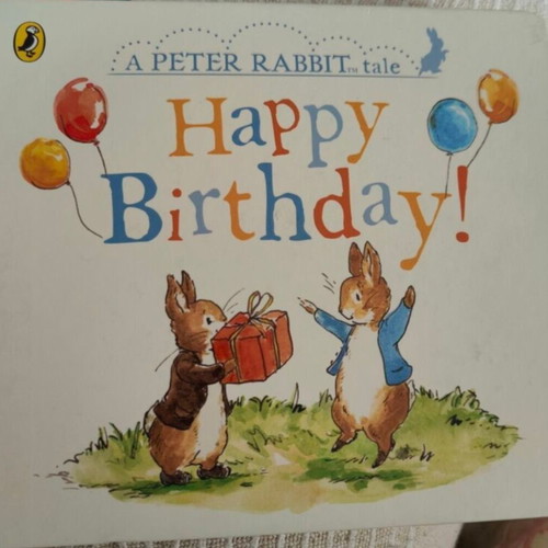 Happy Birthday A Peter Rabbit Tale children's book like new