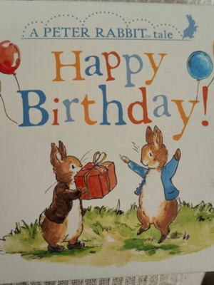 Happy Birthday A Peter Rabbit Tale children's book like new