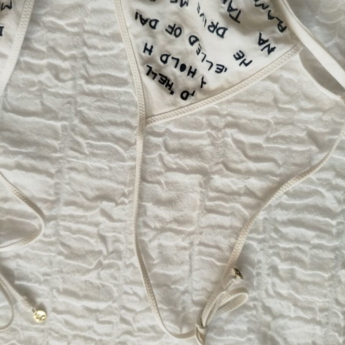 Love Stories White Swimsuit with Shoulder Bow Ties like new
