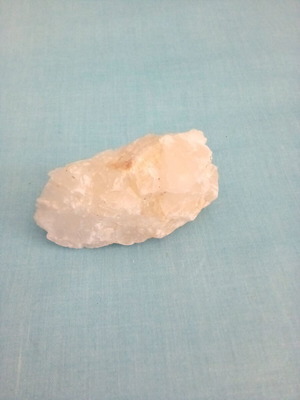 Quartz real stone about 7 centimeters long