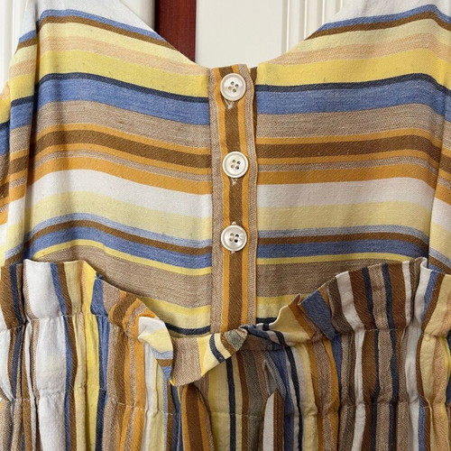 Zara linen dress multicolored new