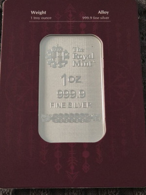 Συλλεκτική ασημένια μπαρίτσα 1oz Thor Germania Mint σαν καινούργια