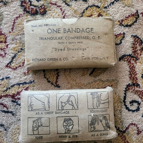 American Army Bandages 1941-45 used, set of 2