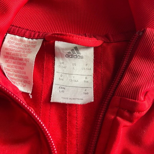 Adidas jacket used, size Small, red
