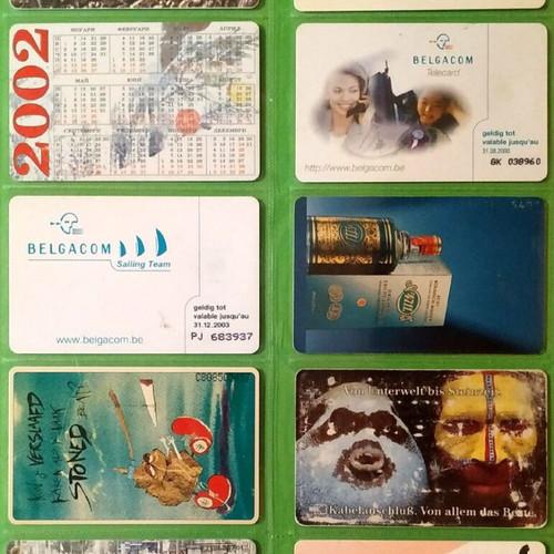 German phone cards used, pack of 49 pieces