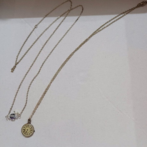 Necklace chains used, set of 2 thin