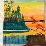 Painted canvas like new