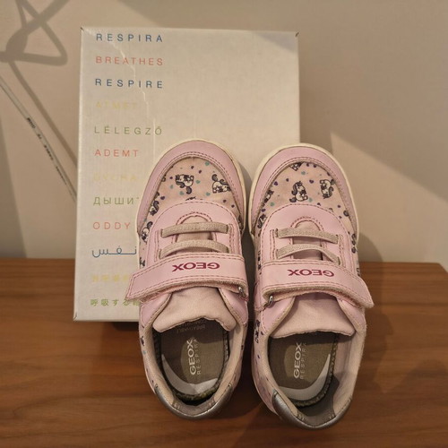 Geox sneakers used, unicorn design No 25 light pink