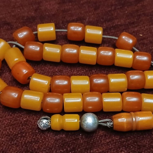 Mastic Worry Beads used with silver elements