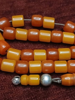 Mastic Worry Beads used with silver elements