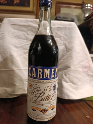 Collectible Carmen Bitter sealed vintage 1981 by Tsiligaridis Distillery
