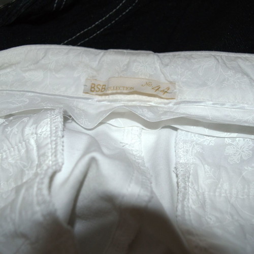 BSB Collection White Wide Leg Trousers Size 44 Like New