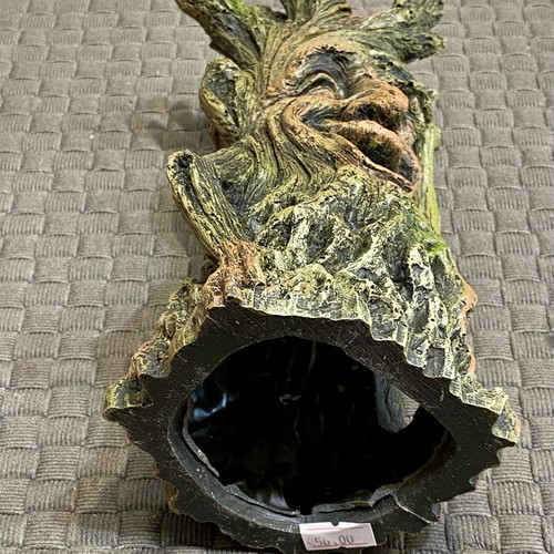 Decorative Aquarium Tree with Face and Flowers new
