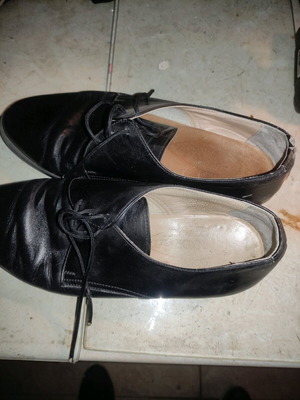 Leather shoes used Greek made size 43 black