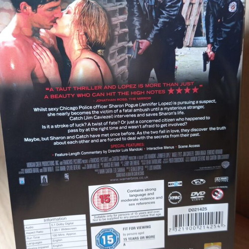 Angel Eyes DVD like new with English subtitles