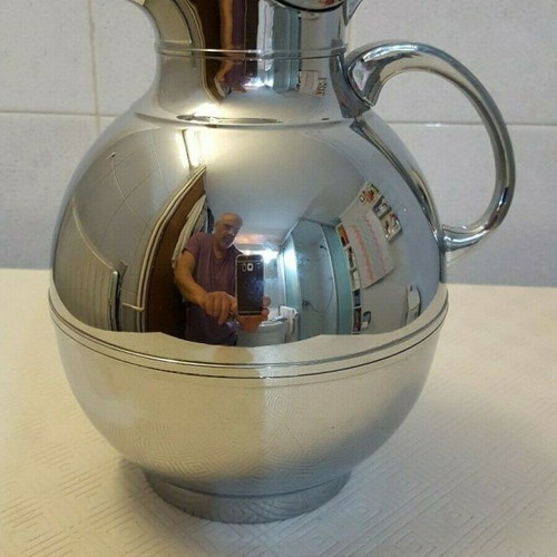 Thermos jug used from the 80s, chrome plated