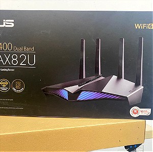 Asus RT-AX82U Ασύρματο Router Wi‑Fi 6 με 4 Θύρες Gigabit Ethernet σφραγισμένο