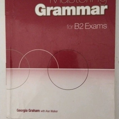 Grammar B2 English learning book like new, written in pencil