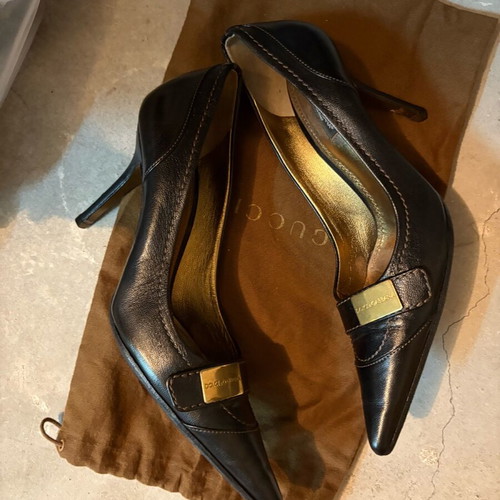 Dolce & Gabbana shoes size 38 almost new, black and brown leather