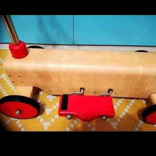 Plan toys wooden scooter like new, rare and special