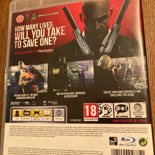 Hitman Absolution PS3 used
