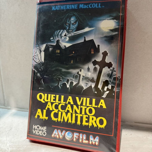 House by the Cemetery VHS Italian version used, horror thriller
