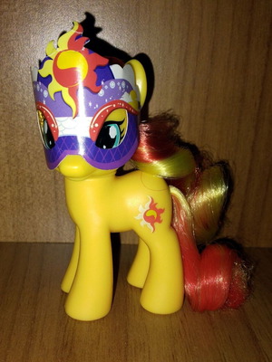 My Little Pony G4 2013 Crystal Princess Celebration Sunset Shimmer φιγούρα με μάσκα