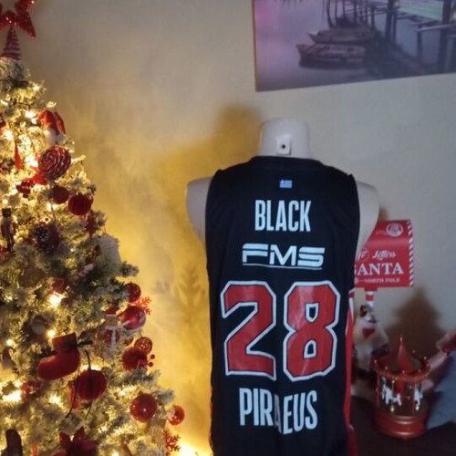 Olympiacos match worn basketball jersey 2022-23