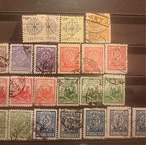 Λιθουανία παλαιά γραμματόσημα