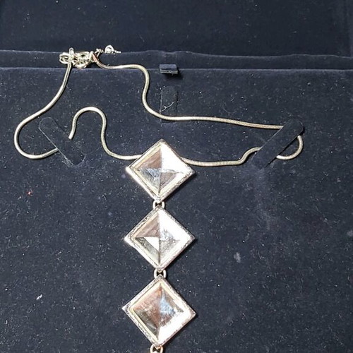 Swarovski necklace used with silver crystals