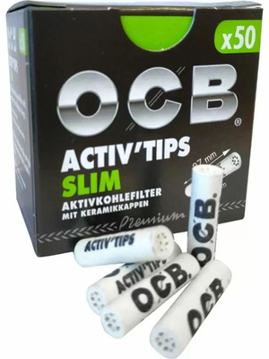 OCB Carbon Filters for Smoking Pipe 7mm new, pack of 50