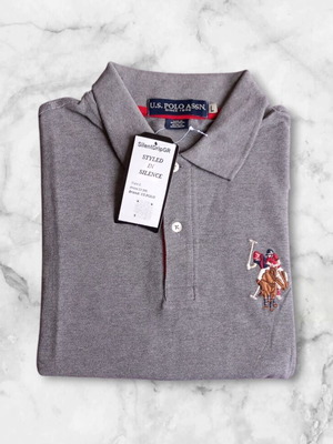 Polo U.S. Polo Assn. γκρι μέγεθος L καινούργιο με ταμπέλες