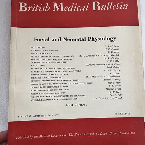 British Medical Bulletin collection like new, 4 historic medical journals