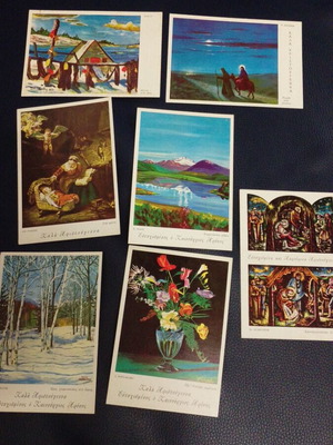 Vintage postcards pack of 7 from 1967 like new