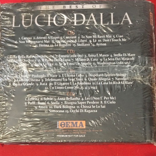 The Best Of Lucio Dalla 4 CD new