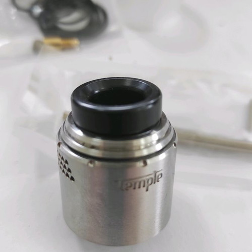 VaperzCloud Temple RDA 25mm brushed stainless steel like new